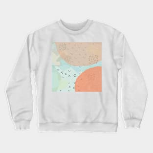 Terracotta Abstract Crewneck Sweatshirt